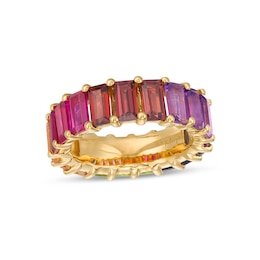 Tailor + You™ Baguette Rainbow Gemstone Eternity Band - Size 7