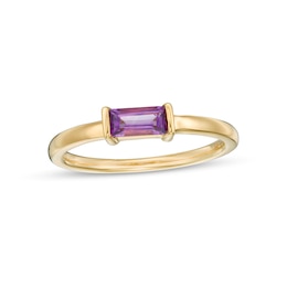 Tailor + You™ Sideways Baguette Birthstone Ring (1 Stone)