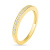 Thumbnail Image 9 of 1 CT. T.W. Baguette and Round Diamond Sunburst Frame Bridal Set in 10K Gold