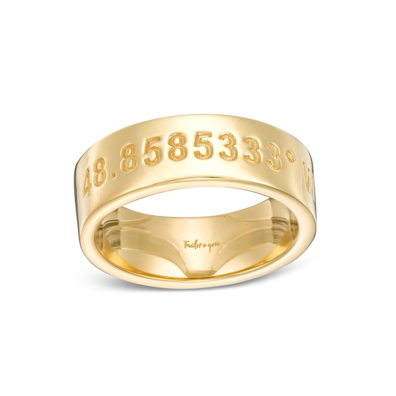 Tailor + You™ Engravable Coordinates Band (1 Location and 1 Line) Zales
