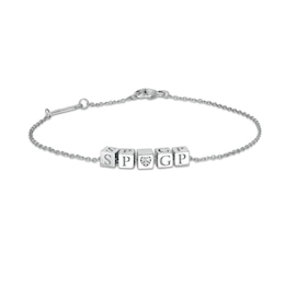 Tailor + You™ Block Charm Bracelet (1-8 Characters)