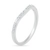 Thumbnail Image 3 of 1/5 CT. T.W. Baguette and Round Diamond Contour Anniversary Band in 10K White Gold
