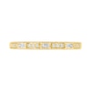 Thumbnail Image 2 of 1/10 CT. T.W. Baguette and Round Diamond Vintage-Style Anniversary Band in 10K Gold