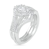 Thumbnail Image 3 of 3/4 CT. T.W. Multi-Shape Diamond Chevron Split Shank Bridal Set in 10K White Gold