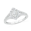 Thumbnail Image 4 of 3/4 CT. T.W. Multi-Shape Diamond Chevron Split Shank Bridal Set in 10K White Gold