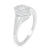 Thumbnail Image 6 of 3/4 CT. T.W. Multi-Shape Diamond Chevron Split Shank Bridal Set in 10K White Gold