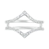 Thumbnail Image 8 of 3/4 CT. T.W. Multi-Shape Diamond Chevron Split Shank Bridal Set in 10K White Gold