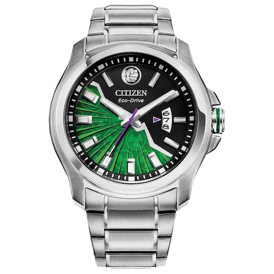 Men's Citizen Eco-Drive® Hulk Watch with Green and Black Dial (Model: Aw1351-56W)