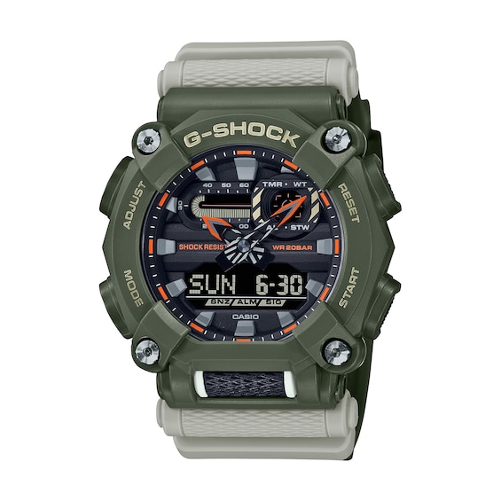 Men's Casio G-Shock Classic Two-Tone Resin Strap Watch with Black Dial (Model: GA900HC-3A) Men's Casio G-Shock Classic Two-Tone Resin Strap Watch with Black Dial (Model: GA900HC-3A)