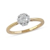 Thumbnail Image 1 of 1/2 CT. T.W. Diamond Frame Engagement Ring in 10K Gold (J/I3)