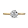 Thumbnail Image 3 of 1/2 CT. T.W. Diamond Frame Engagement Ring in 10K Gold (J/I3)