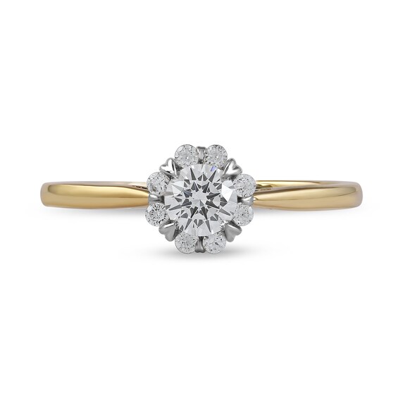 1/2 CT. T.w. Diamond Frame Engagement Ring in 10K Gold (J/I3)