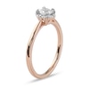 Thumbnail Image 2 of 1/2 CT. T.W. Diamond Frame Engagement Ring in 10K Rose Gold (J/I3)