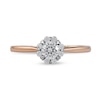 Thumbnail Image 3 of 1/2 CT. T.W. Diamond Frame Engagement Ring in 10K Rose Gold (J/I3)