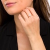 Thumbnail Image 2 of Aquamarine Cluster Heart Ring in 10K Gold