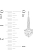 Thumbnail Image 3 of 6.0mm White Topaz Solitaire Drop Earrings in 10K White Gold