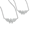 Thumbnail Image 1 of Wonder Woman™ Collection Mother/Daughter Diamond Symbol Necklaces in Sterling Silver