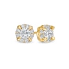 Thumbnail Image 1 of 1 CT. T.W. Diamond Frame Stud Earrings in 10K Gold (J/I3)