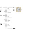 Thumbnail Image 3 of 1 CT. T.W. Diamond Frame Stud Earrings in 10K Gold (J/I3)