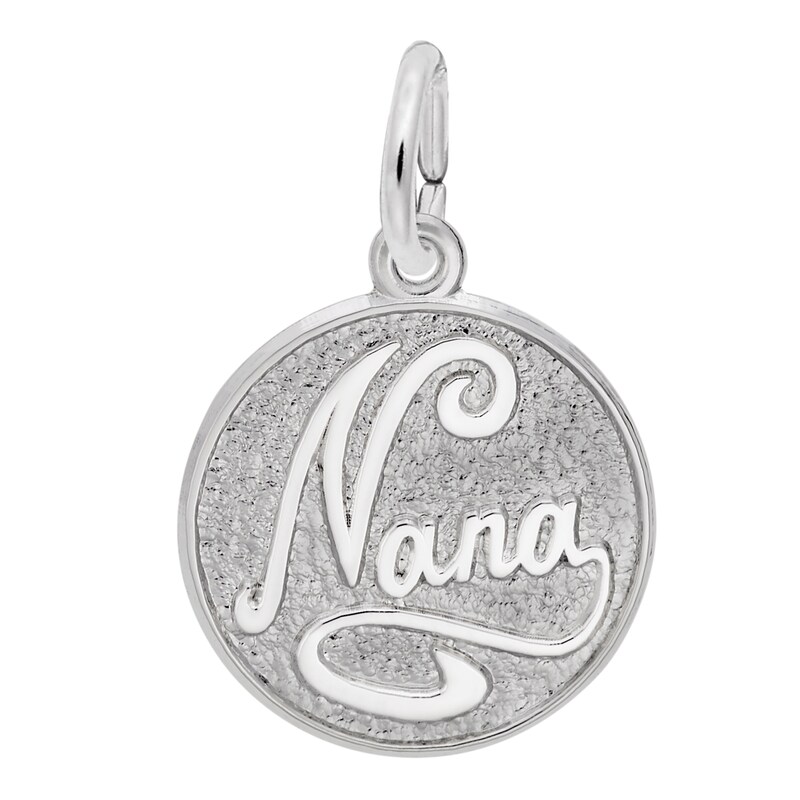 Main Image 1 of Rembrandt Charms® "Nana" Disc in Sterling Silver