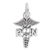 Thumbnail Image 1 of Rembrandt Charms® "RN" Caduceus in Sterling Silver