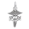 Thumbnail Image 0 of Rembrandt Charms® "RN" Caduceus in Sterling Silver