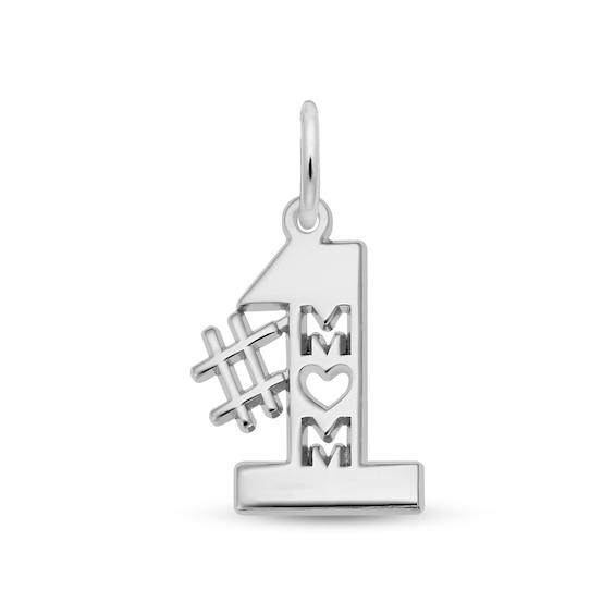 Rembrandt CharmsÂ® #1 MOM in Sterling Silver