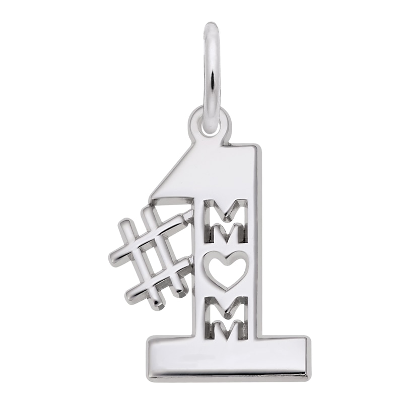 Main Image 1 of Rembrandt Charms® #1 MOM in Sterling Silver