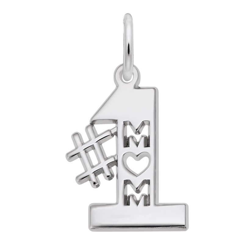 Rembrandt Charms® #1 MOM in Sterling Silver