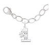 Thumbnail Image 0 of Rembrandt Charms® "#1 MOM" Bracelet in Sterling Silver