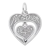 Thumbnail Image 1 of Rembrandt Charms® "Mother/Daughter" Heart in Sterling Silver