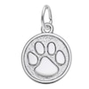 Thumbnail Image 1 of Rembrandt Charms® Paw Print Disc in Sterling Silver