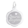 Rembrandt CharmsÂ® "Grand Daughter" Disc in Sterling Silver