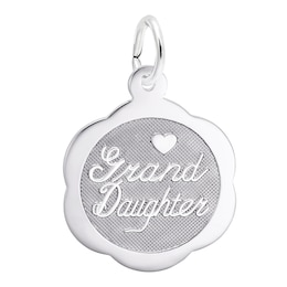 Rembrandt Charms® &quot;Grand Daughter&quot; Disc in Sterling Silver