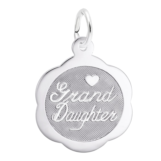 Rembrandt CharmsÂ® "Grand Daughter" Disc in Sterling Silver