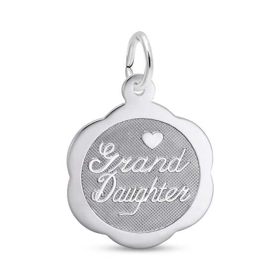 Rembrandt CharmsÂ® "Grand Daughter" Disc in Sterling Silver