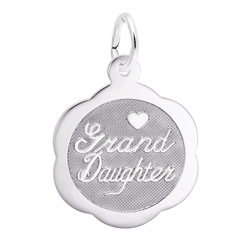 Main Image 1 of Rembrandt Charms® "Grand Daughter" Disc in Sterling Silver