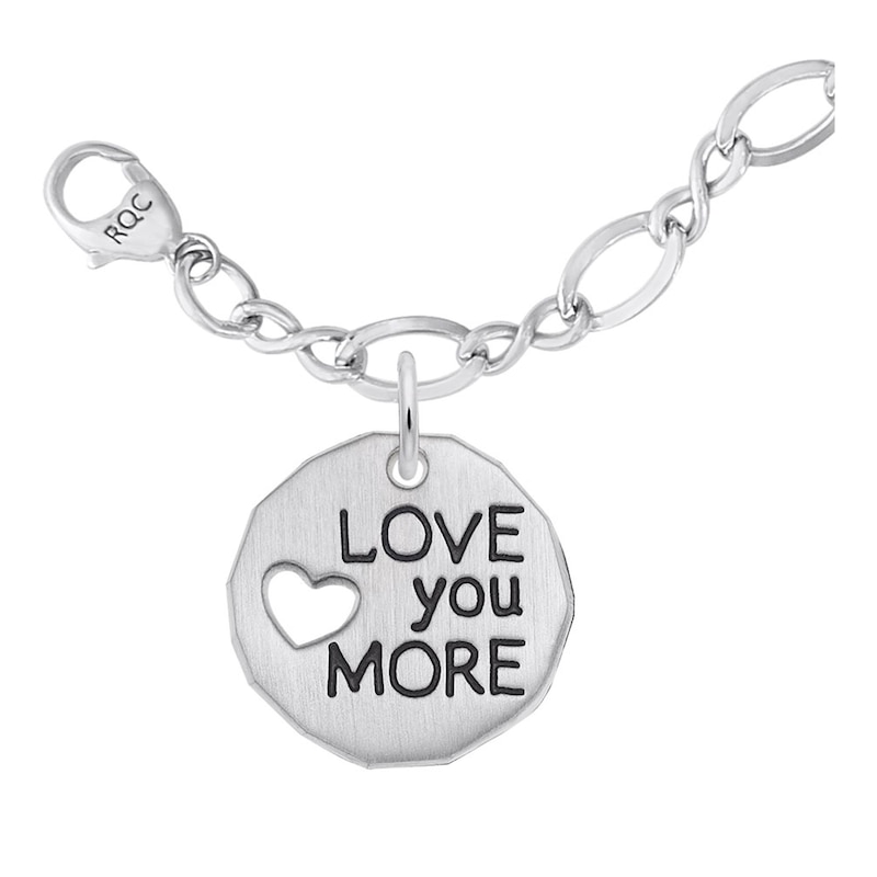 Rembrandt Charms® "LOVE you MORE" Bracelet in Sterling Silver
