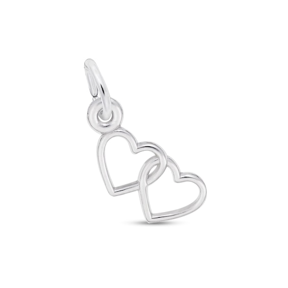 Rembrandt Charms® Interlocking Hearts in Sterling Silver
