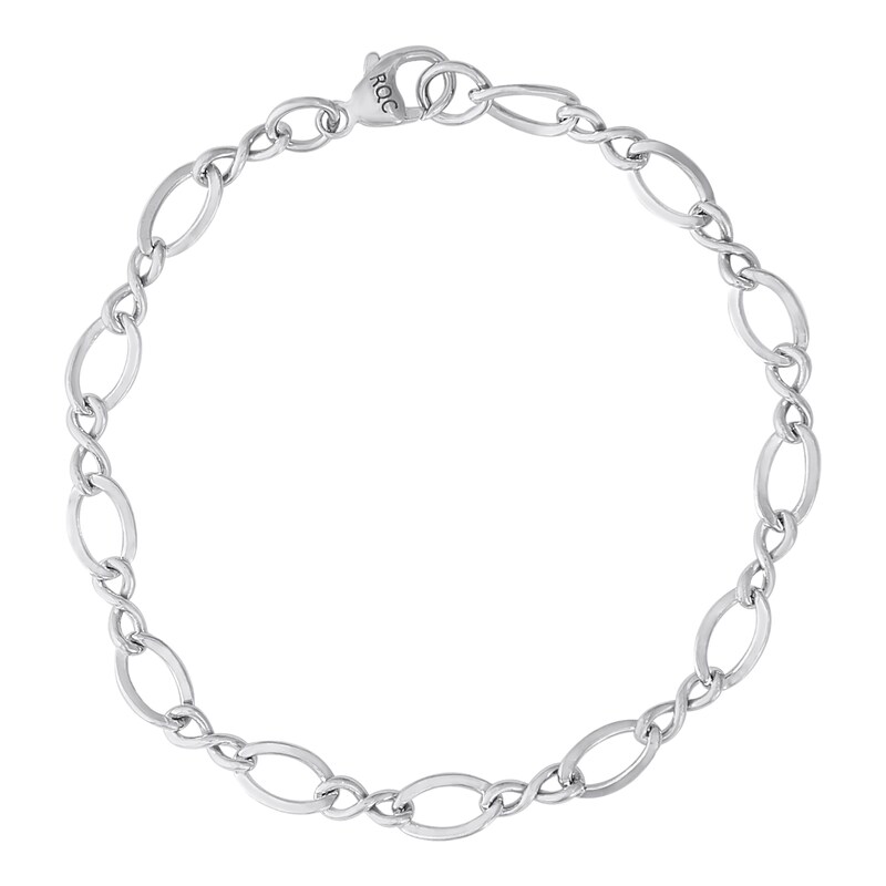 Rembrandt Charms® Infinity Curb Chain Bracelet in Sterling Silver - 7.0"