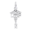 Thumbnail Image 0 of Rembrandt Charms® "LPN" Caduceus in Sterling Silver