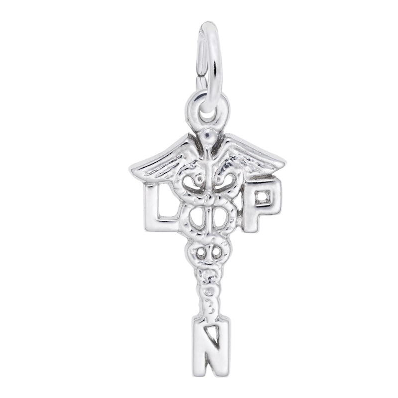 Rembrandt Charms® "LPN" Caduceus in Sterling Silver