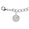 Thumbnail Image 0 of Rembrandt Charms® "Nana" Disc Textured Bracelet in Sterling Silver