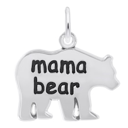 Rembrandt Charms® &quot;mama bear&quot; Silhouette in Sterling Silver