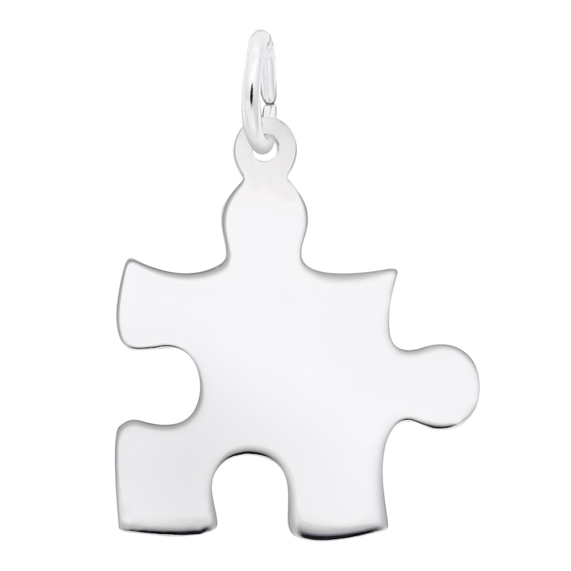 Main Image 1 of Rembrandt Charms® Puzzle Piece in Sterling Silver