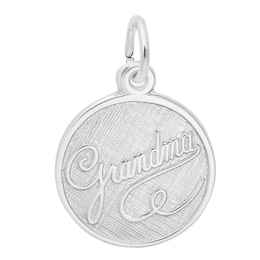 Rembrandt Charms® &quot;Grandma&quot; Disc in Sterling Silver