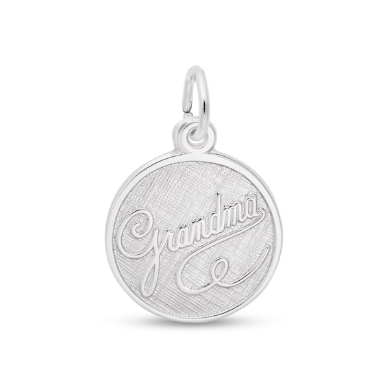 Rembrandt CharmsÂ® "Grandma" Disc in Sterling Silver