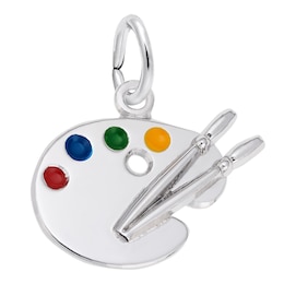 Rembrandt Charms® Paint Palette in Sterling Silver