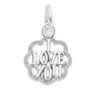 Thumbnail Image 0 of Rembrandt Charms® "I LOVE YOU" in Sterling Silver