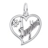 Thumbnail Image 0 of Rembrandt Charms® "#1 Daughter" Heart in Sterling Silver